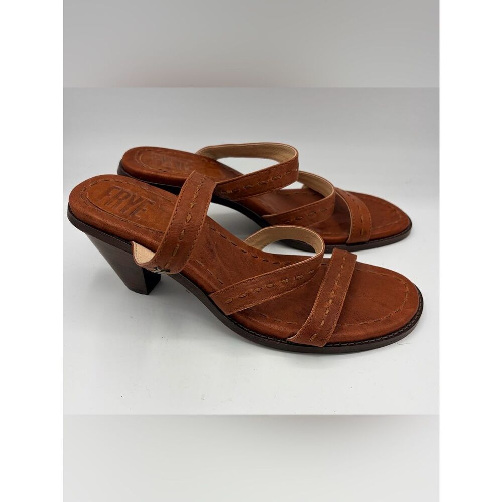 Frye Estelle leather strap on slide sandal women’s 10